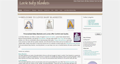 Desktop Screenshot of loviebabyblankets.com